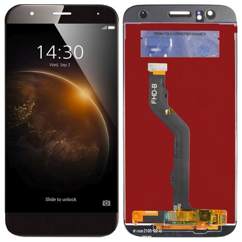 Дисплей для Huawei G8 / G7 Plus в сборе с тачскрином, черный динамик для huawei g7 g8 p6 g730