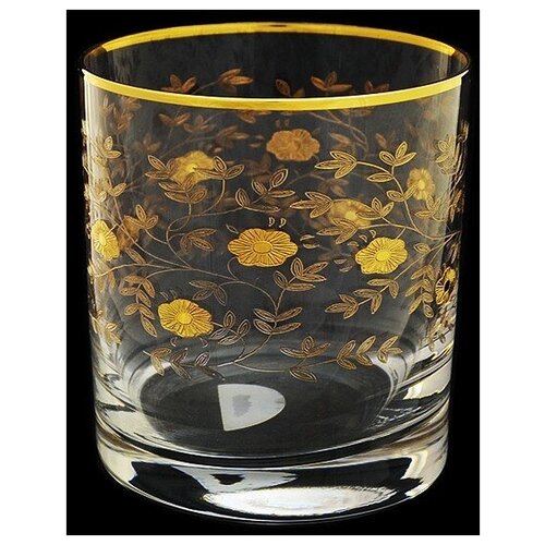 Набор из 6-ти стаканов для виски Золотые цветы Объем: 280 мл Rona