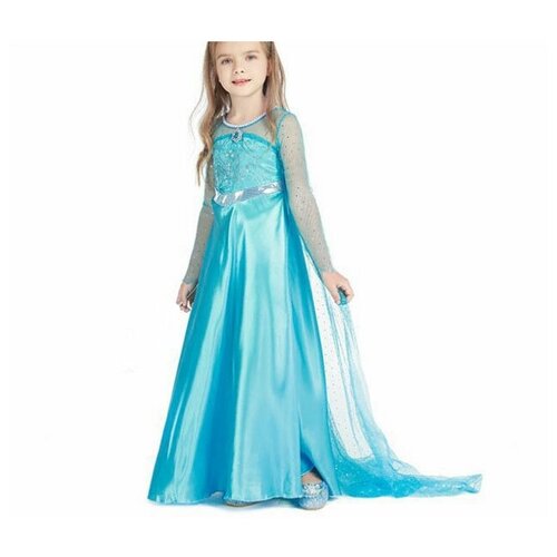 фото Платье длинное, карнавальное, детское эльза, размер 100 не определен