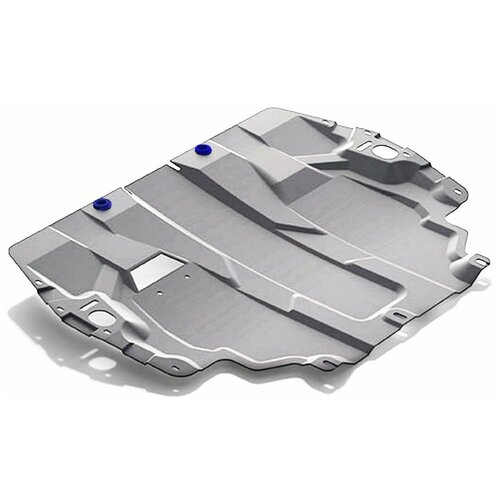 фото Защита картера и кпп rival для volkswagen caddy iv (без webasto) 2015-н.в., штампованная, алюминий 3 мм, с крепежом, 333.5855.1