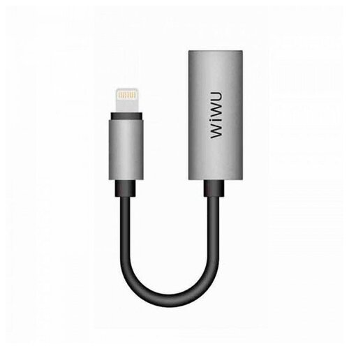 WiWU LT02 PRO Adapter переходник Grey кабель wiwu x10l type c to hdmi 2m серый