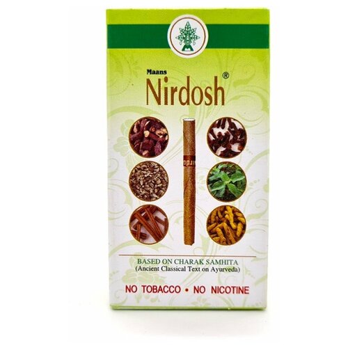 Нирдош / Nirdosh, Аюрведические травяные ингаляторы, без табака и никотина, с фильтром 10 шт
