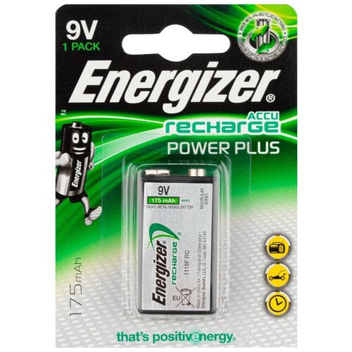 фото Аккумулятор energizer power plus крона 9v/nh22 бл/1шт