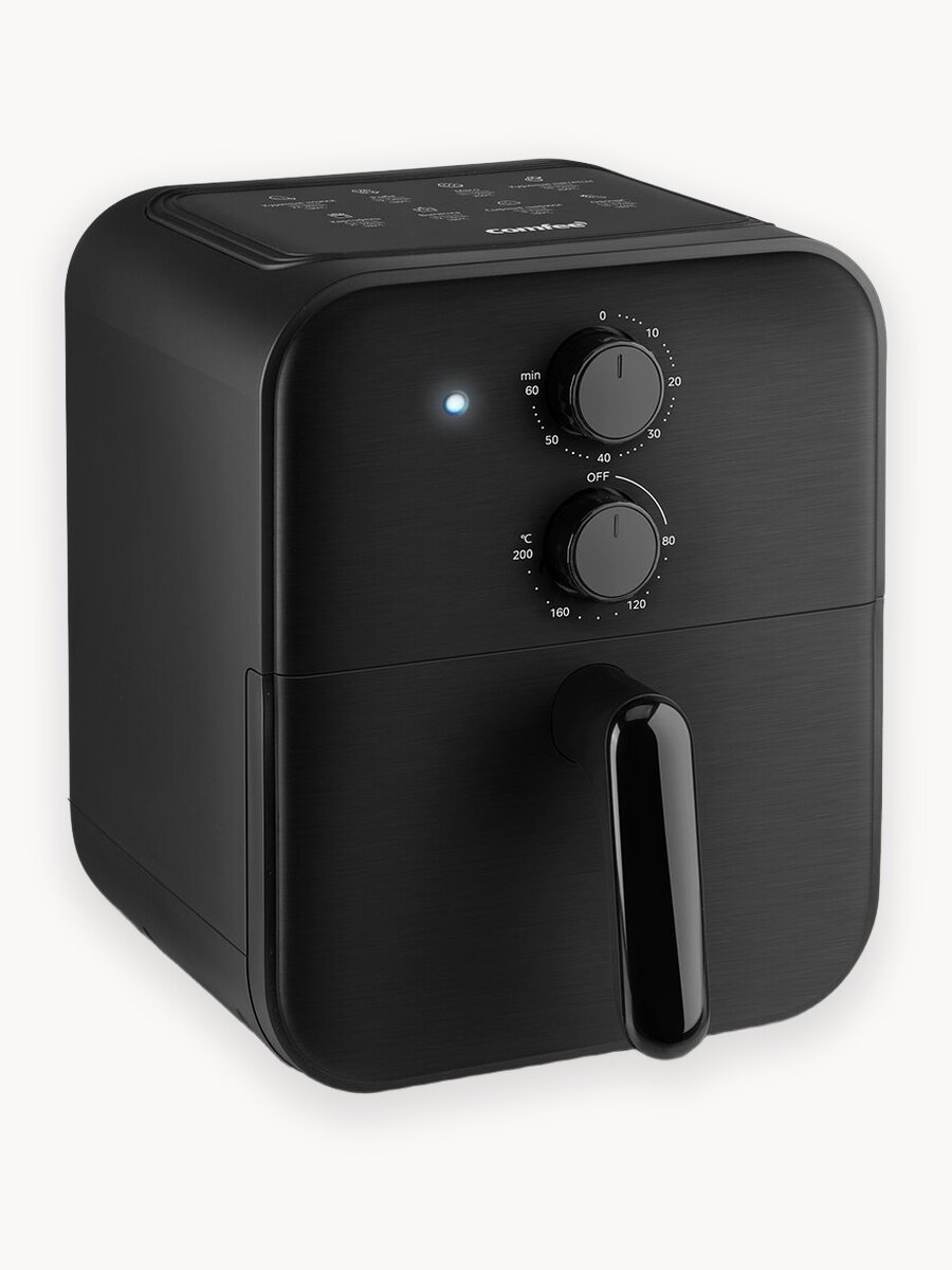 Аэрогриль Comfee CAF-TN40E, 4л, 1600 Вт, 8 рекомендаций, регулировка температуры, антипригарное покрытие, таймер