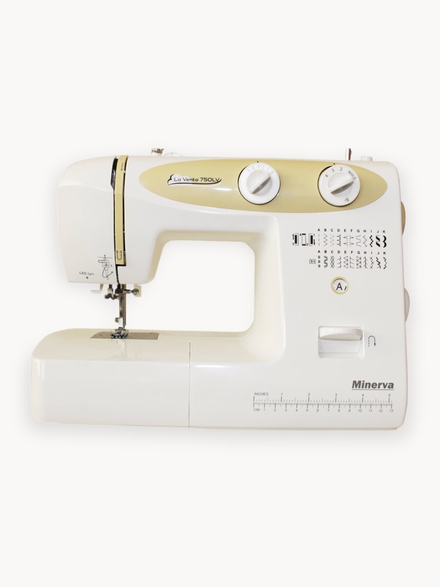Швейная машина Minerva "La Vento" 750LV, электромеханическая, 22 операции, LED-подсветкой
