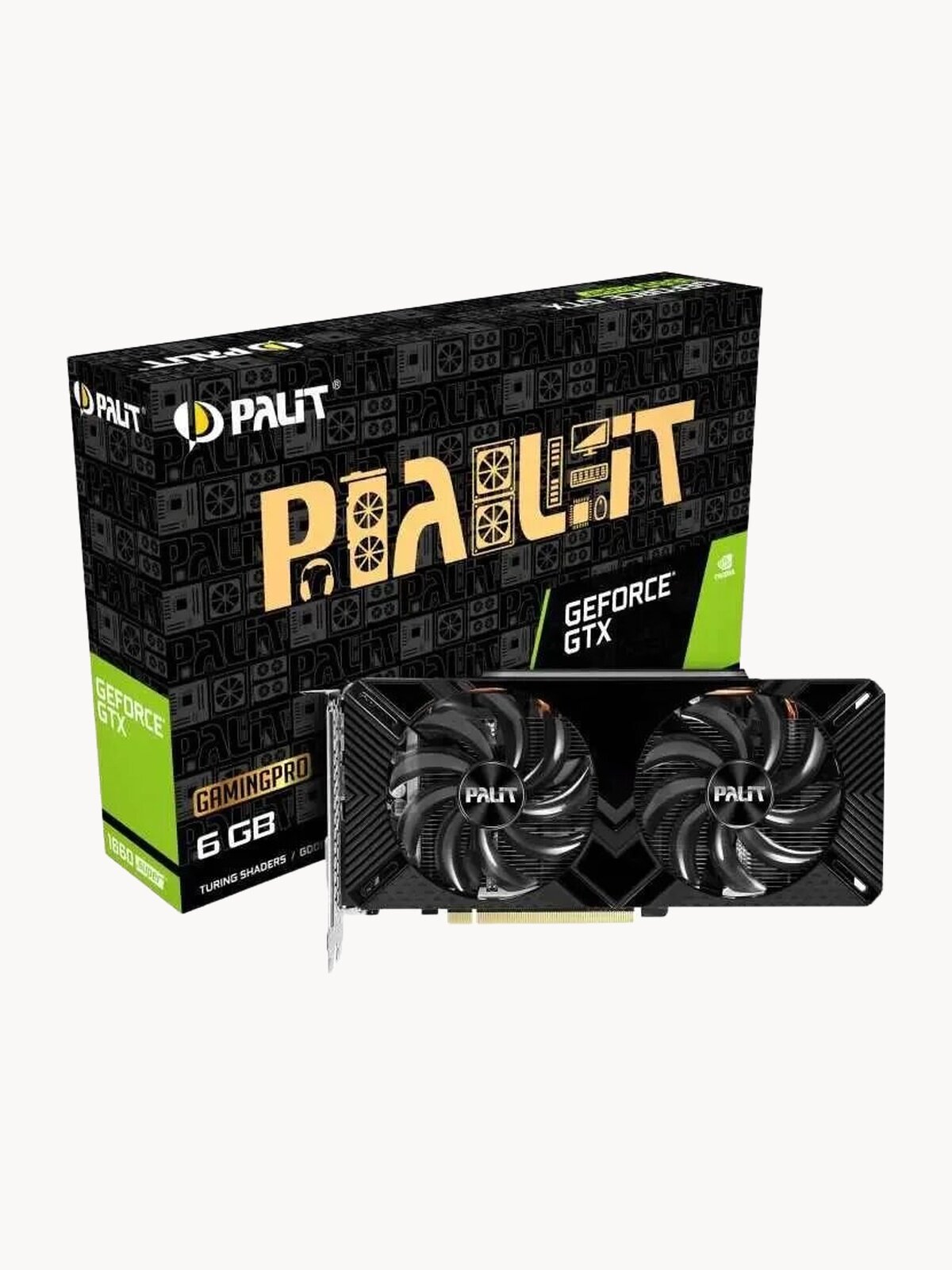 Видеокарта Palit GeForce GTX 1660 SUPER GAMINGPRO 6G GDDR6 192бит DVI DP HDMI (NE6166S018J9-1160A)