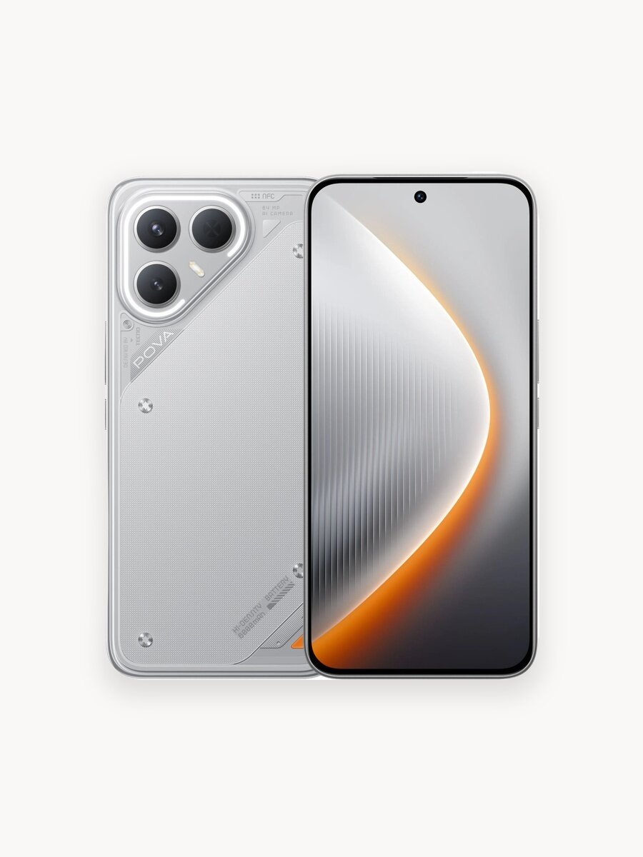 Смартфон Tecno Pova 7 Pro 5G 256Gb 8Gb DYNAMIC GREY 3G 4G 2Sim 6.78" OLED 1224x2720 And15 64Mpix 802.11 a/b