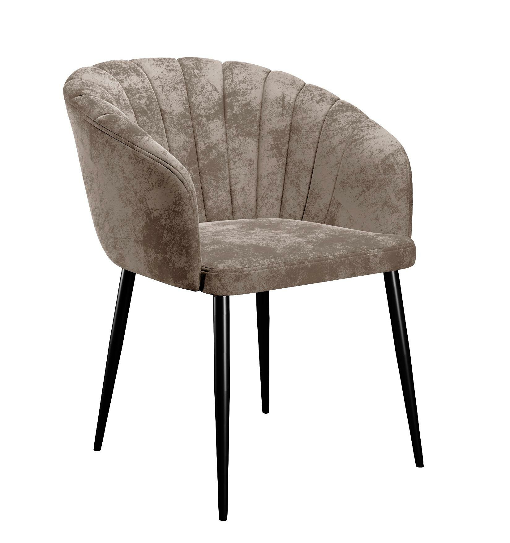 Стул для кухни и офиса DikLine 441 M05 шоколад, ножки черные