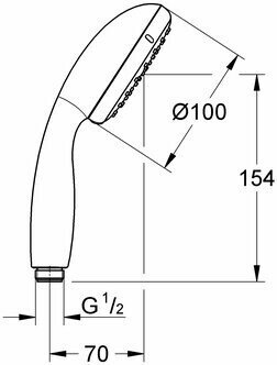 Душевая лейка Grohe VITALIO 26189000