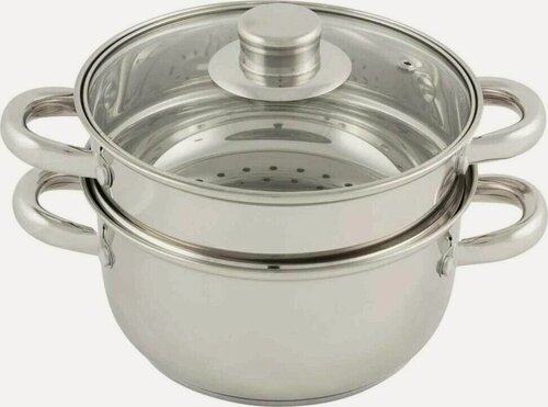 Изображение товара Мантоварка, пароварка, мантышница 2х-уровневая, 2,5 л