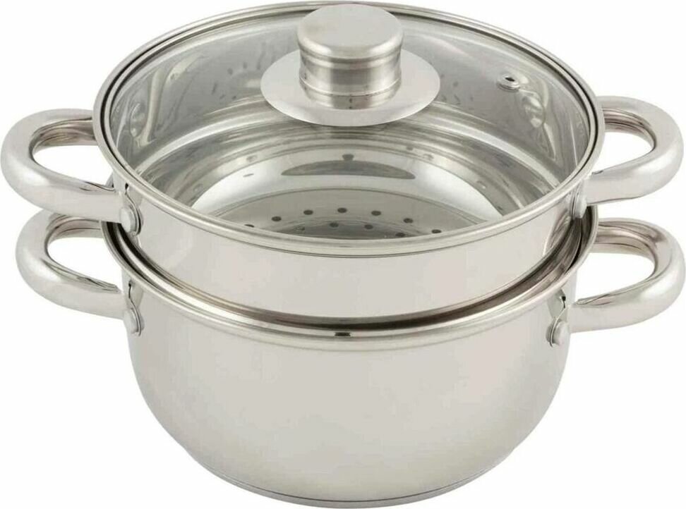 Мантоварка, пароварка, мантышница 2х-уровневая, 2,5 л