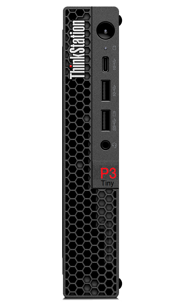 Системный блок Lenovo ThinkStation P3 Tiny Core i7-13700T/32GB/1TB SSD/T1000 8Gb/NoOS/NoODD/черный (30H1A02V00)