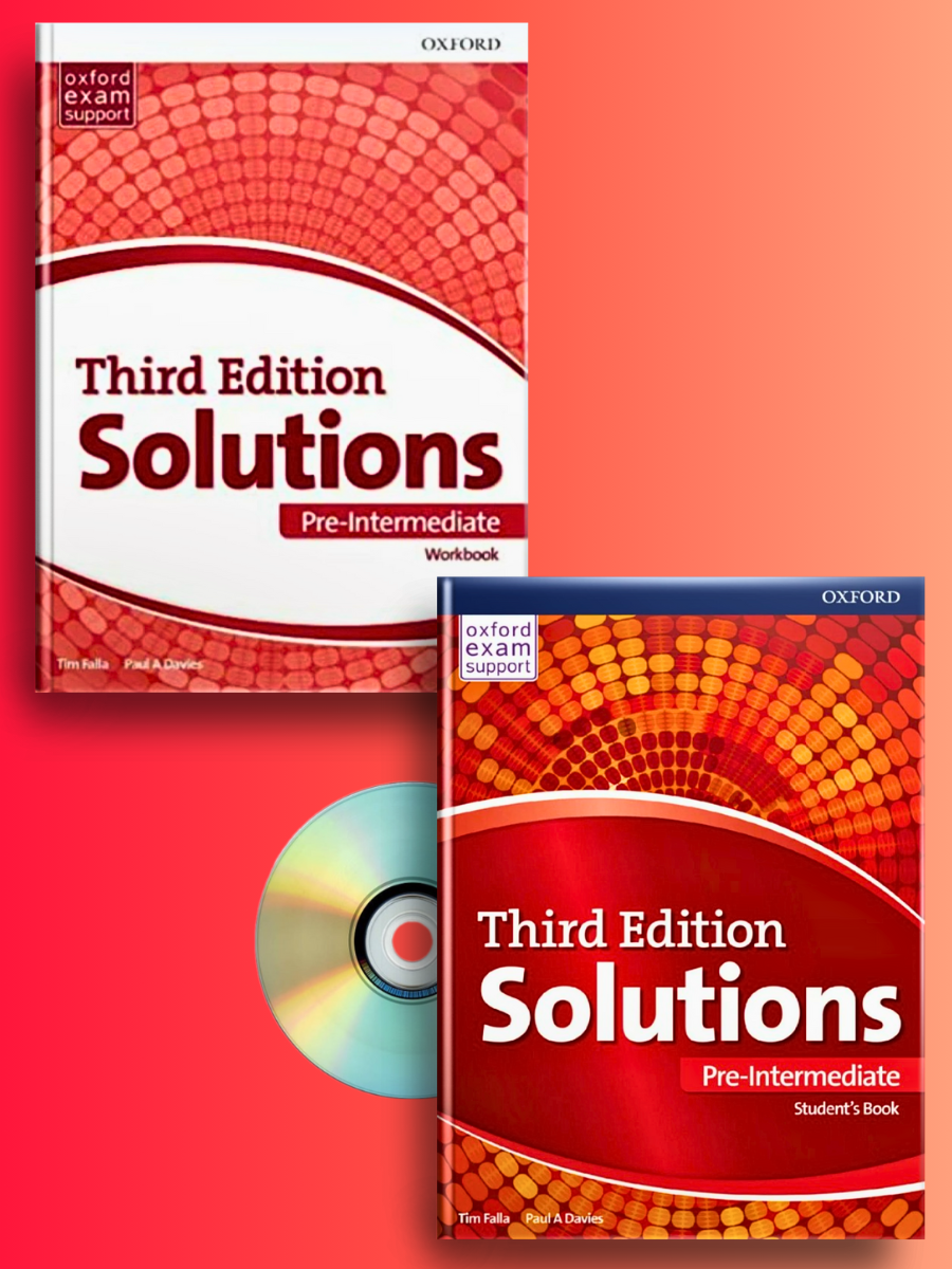 Solutions (3rd) Pre-Intermediate комплект: Учебник + рабочая тетрадь + диск