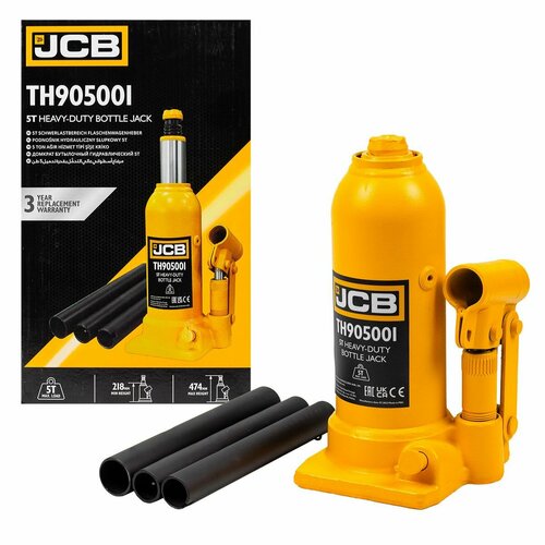 Домкрат бутылочный 5т JCB JCB-TH905001 4450₽