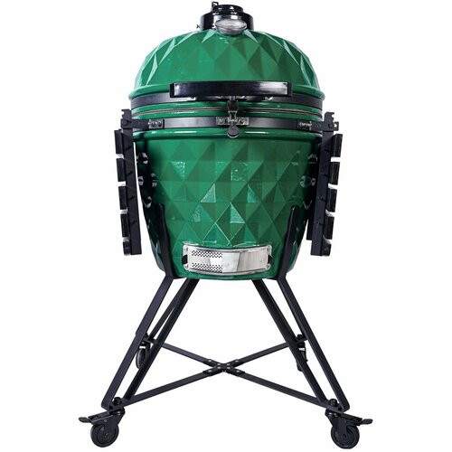 настольный керамический гриль diamond egg tabletop grill red Керамический гриль камадо - Diamond Egg XL Pro Green