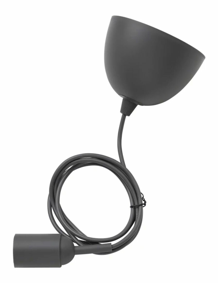 фото Шнур-подвес, регулируемый подвесной светильник для лампочки IKEA Gravacka гравакка 1.8м серый, 905.151.70