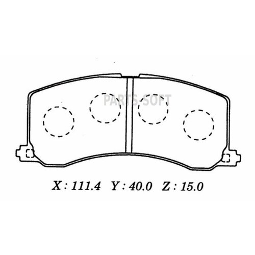 MTP GROUP CD9025 A449K KEBONO колодка дисковая 449D9025PN9381 5580060G5061G7362G60 F 1050₽