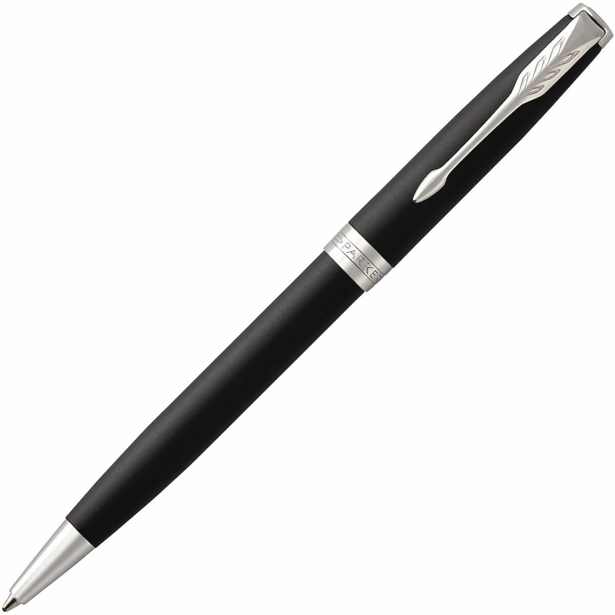 Ручка шариковая PARKER "Sonnet Core Matt Black CT", черный матовый лак, палладий, черная, 1931524