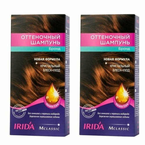 IRIDA Оттеночный шампунь, Бронд, 75 мл, 2 штуки