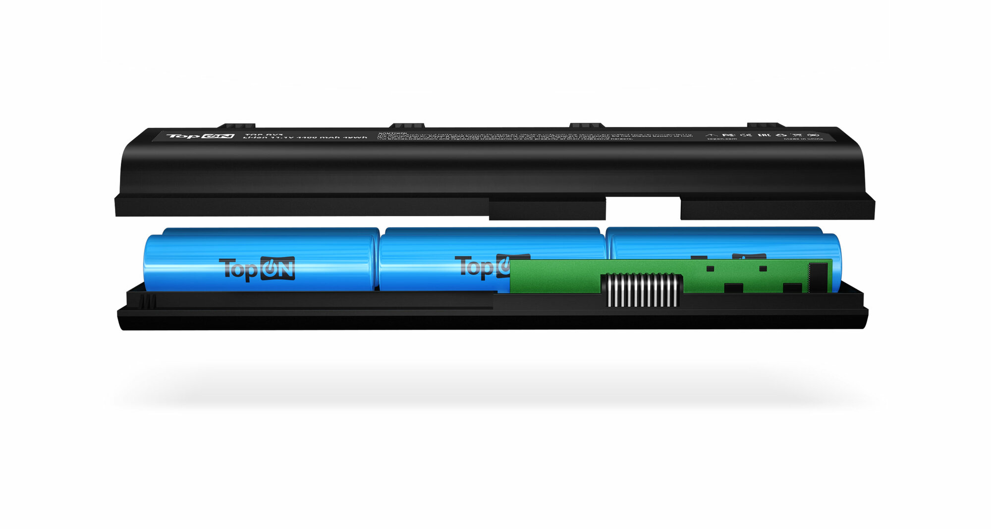 Аккумулятор для ноутбука HP Pavilion SleekBook 14, 14t, 15, 15-b, 15z, Chromebook 14 Series. 14.4V 2200mAh 32Wh. 695192-001, HSTNN-YB4D TOP-LA04 TopON - фото №6