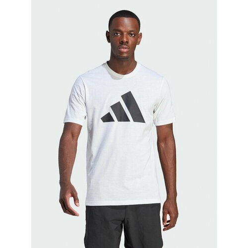 Футболка adidas, размер S [INT], белый функциональная рубашка adidas girl s training essentials big logo tee цвет clear pink white