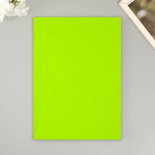 Набор мягкого фетра Астра 3 шт ярко-зелёный 3 мм 400 гр 20х30 см 398₽