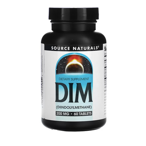 Source Naturals, DIM (дииндолинметан), 200 мг, 60 таблеток