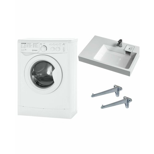Стиральная машина Indesit EWUC 4105 и раковина Афина 80 см 3165000₽