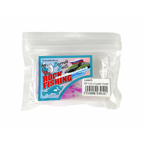 Приманка Boroda Baits RockFish Leech 55мм цв. crystal violet 8шт приманка boroda baits rockfish caligula jr 45мм цв crystal silver 7шт