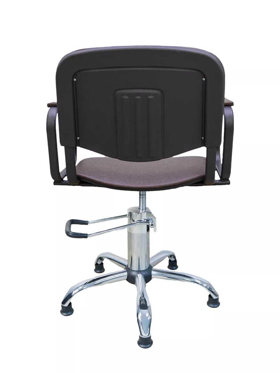 Кресло парикмахерское Kontakt пятилучие коричневое — фото 1