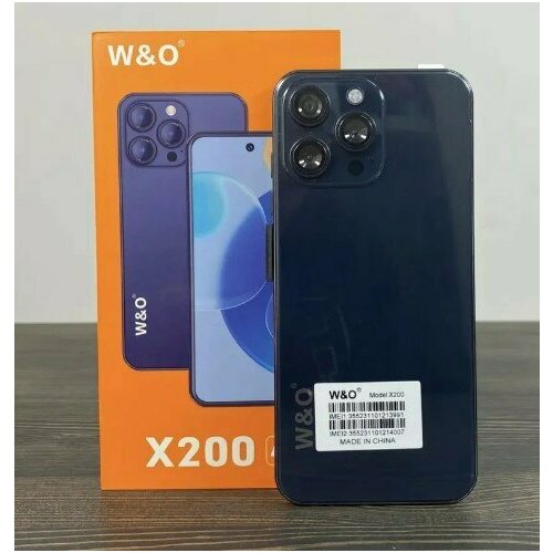 Смартфон W&O X200 4/64 Гб , 8 ядер, синий