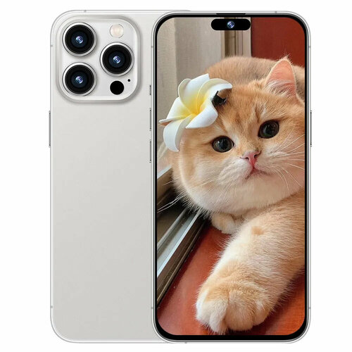 Смартфон i15proMax 6128 ГБ 4G NFC белый US-plug 10878₽