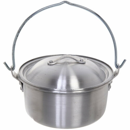 Котелок походный 2л 17 см алюминиевый с крышкой 747₽