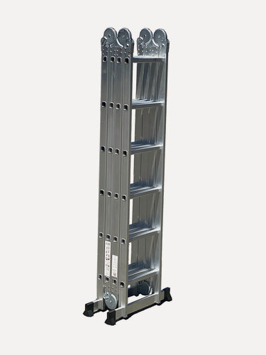 Изображение товара Лестница-Трансформер Sevenberg Qh-4Х6 Шарнирная Четырехсекционная, Длина 6.85 М, Нагрузка 150 Кг.