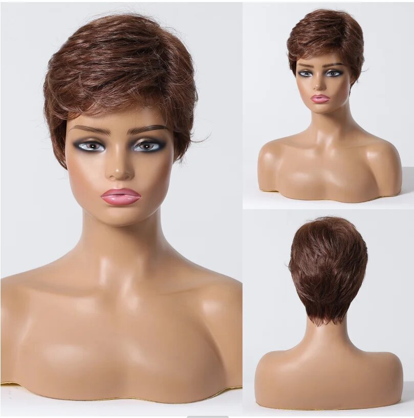 Короткий парик Dark Brown HAIRCUBE