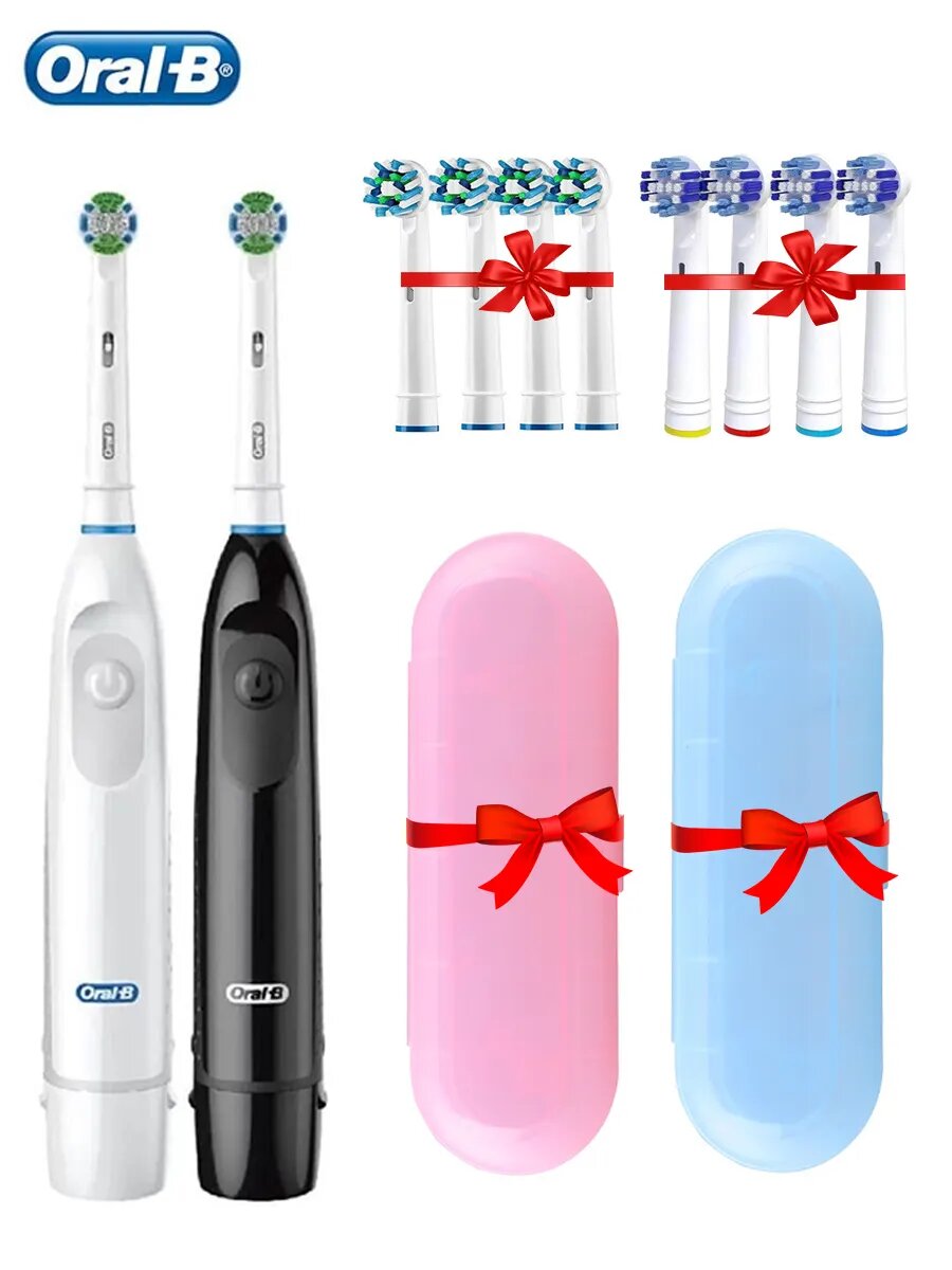 Электрическая зубная щетка Oral-B 5010, комплект из 2 щеток, 10 насадок, мягкий волос