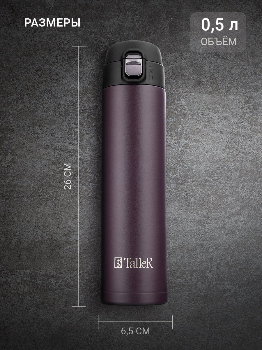 Термос для чая и напитков TalleR TR-22423 Брис 0,5 л, нержавеющая сталь — фото 1