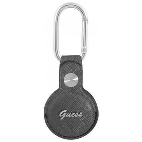 фото Чехол cg mobile guess saffiano pu script logo dog clip для airtag, цвет серый (guatpsasrsg)