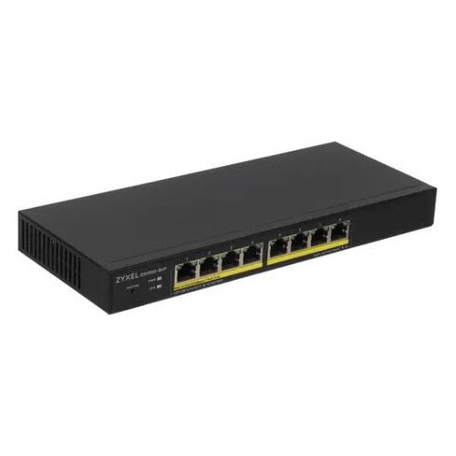 Коммутатор Zyxel GS1900-8HP Smart L2 PoE Switch 8xGE PoE Desktop Silent Budget PoE 70W 20400₽