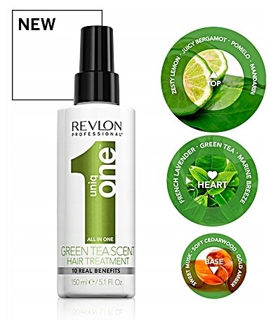 Revlon Professional Uniq One Несмываемая маска-спрей для волос с ароматом зеленого чая, 150 г, 150 мл, аэрозоль