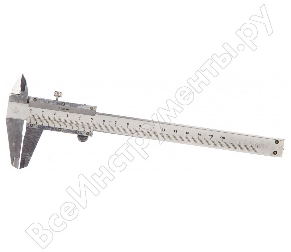 Штангенциркуль 150 мм цена деления 002 мм металлический с глубиномером MATRIX 316315