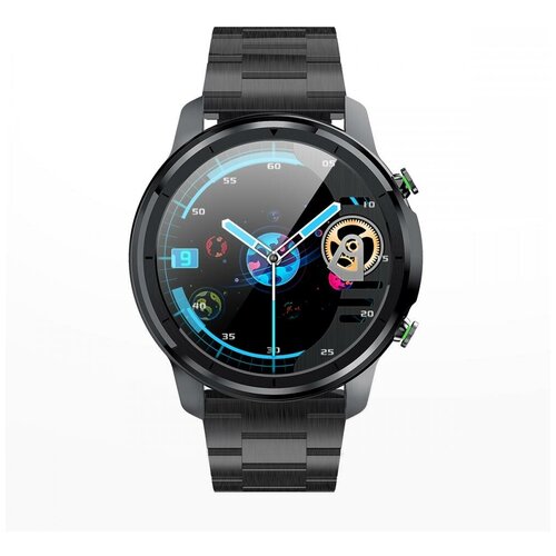 Смарт часы фитнес браслет LEMFO lf26 мужские наручные с пульсометром шагомером счетчиком калорий smart watch водонепроницаемые черный 449000₽