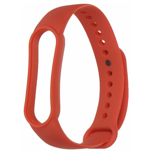 Silicone strap / Силиконовый ремешок для Xiaomi Mi Band 5 (21), красный, на кнопке