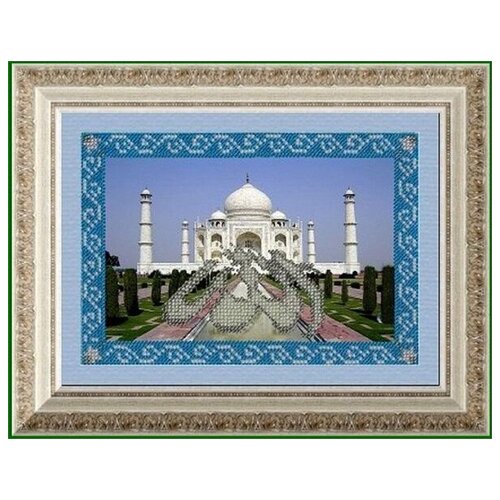 алмазная мозаика 21х30 см ночной тадж махал Вышивка Мечети мира. Тадж Махал 14x20 см.