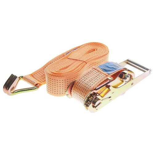 Стяжка крепления груза 10т 10м-75мм (полиэстер) с храповиком авто-трос стяжка 10-10м (8т-10м)