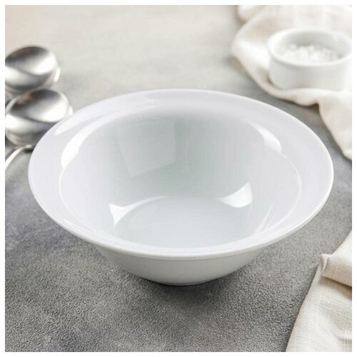 фото Миска «идиллия» skiico kitchenware 550 мл / фарфоровая миска для блюд белая