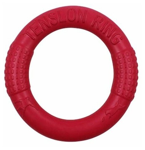 Кольцо для собак 18 см (красное)/ игрушка для собак/ пуллер/ резиновое кольцо для дрессировки/ тренировочный снаряд/ грызак для собак/плавающее кольцо - фотография № 3