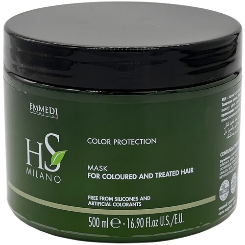 MASK COLOR PROTECTION FOR COLOURED AND TREATED HAIR Маска для окрашенных и химически обработанных волос, DIKSON, EMMEDI, Hs MILANO 500 мл