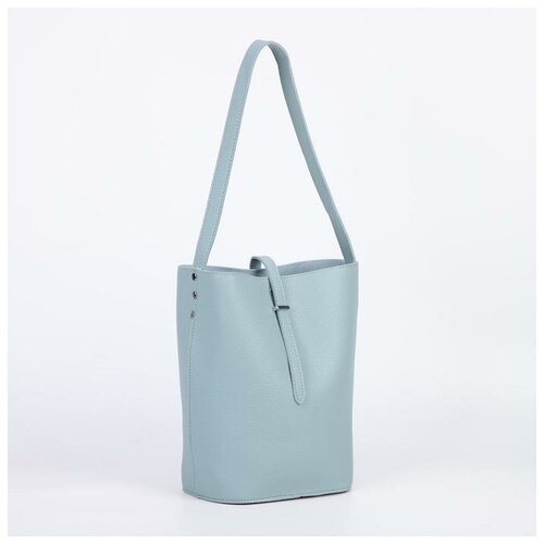 фото Сумка женская, отдел на клапане, цвет серо-голубой mikimarket