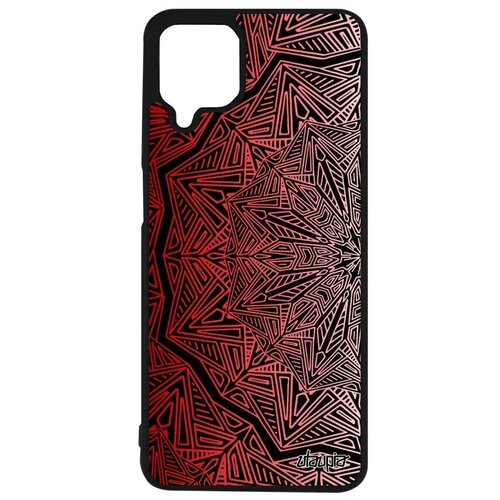 фото Простой чехол на телефон // galaxy a12 // "мандала" буддизм антистресс, utaupia, красный